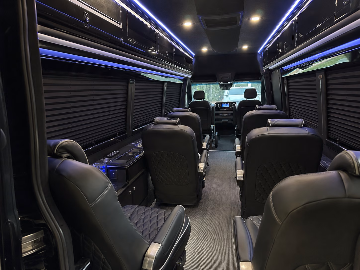 hartford 10 passenger sprinter van inside