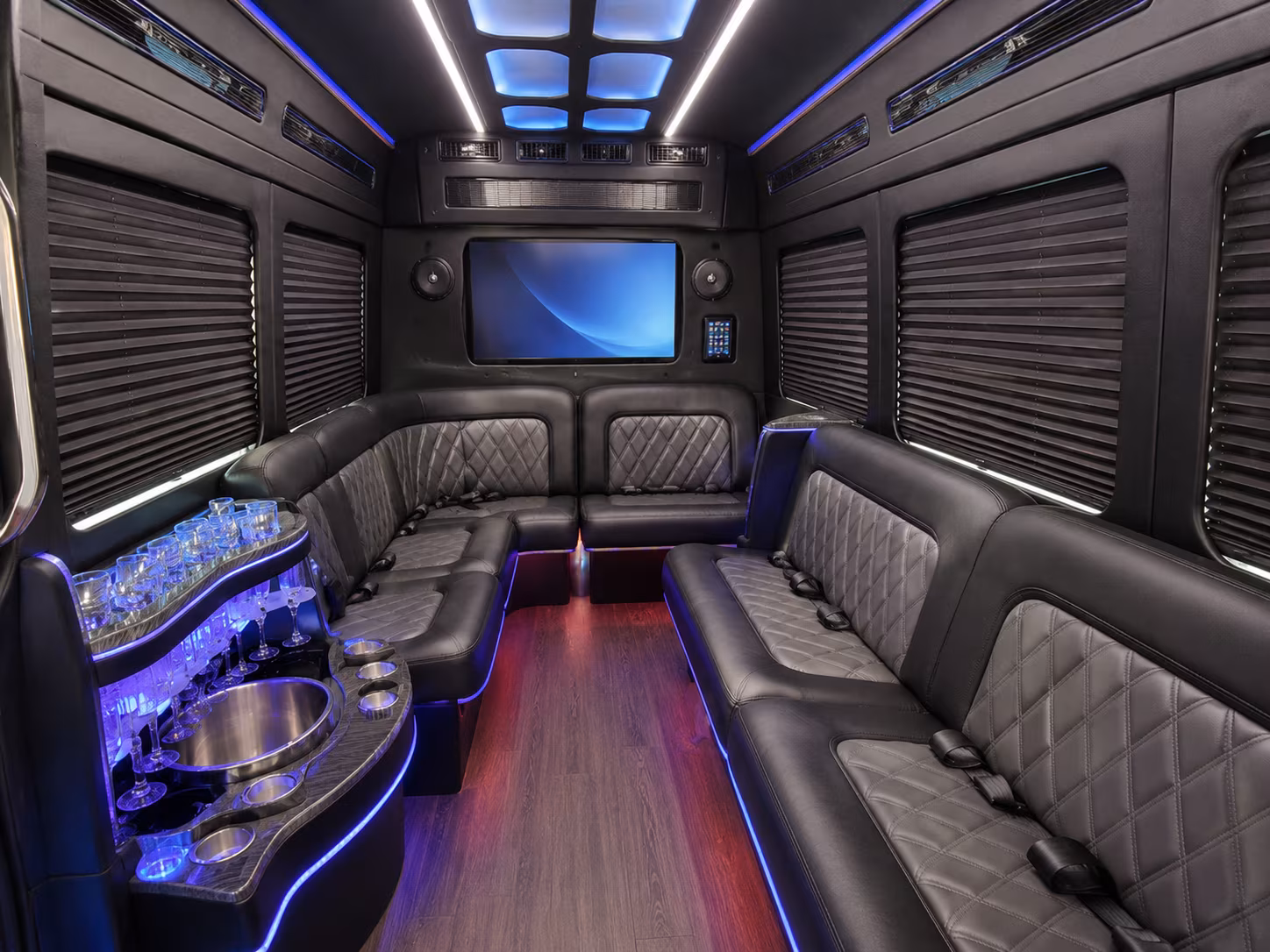 hartford sprinter limousine inside